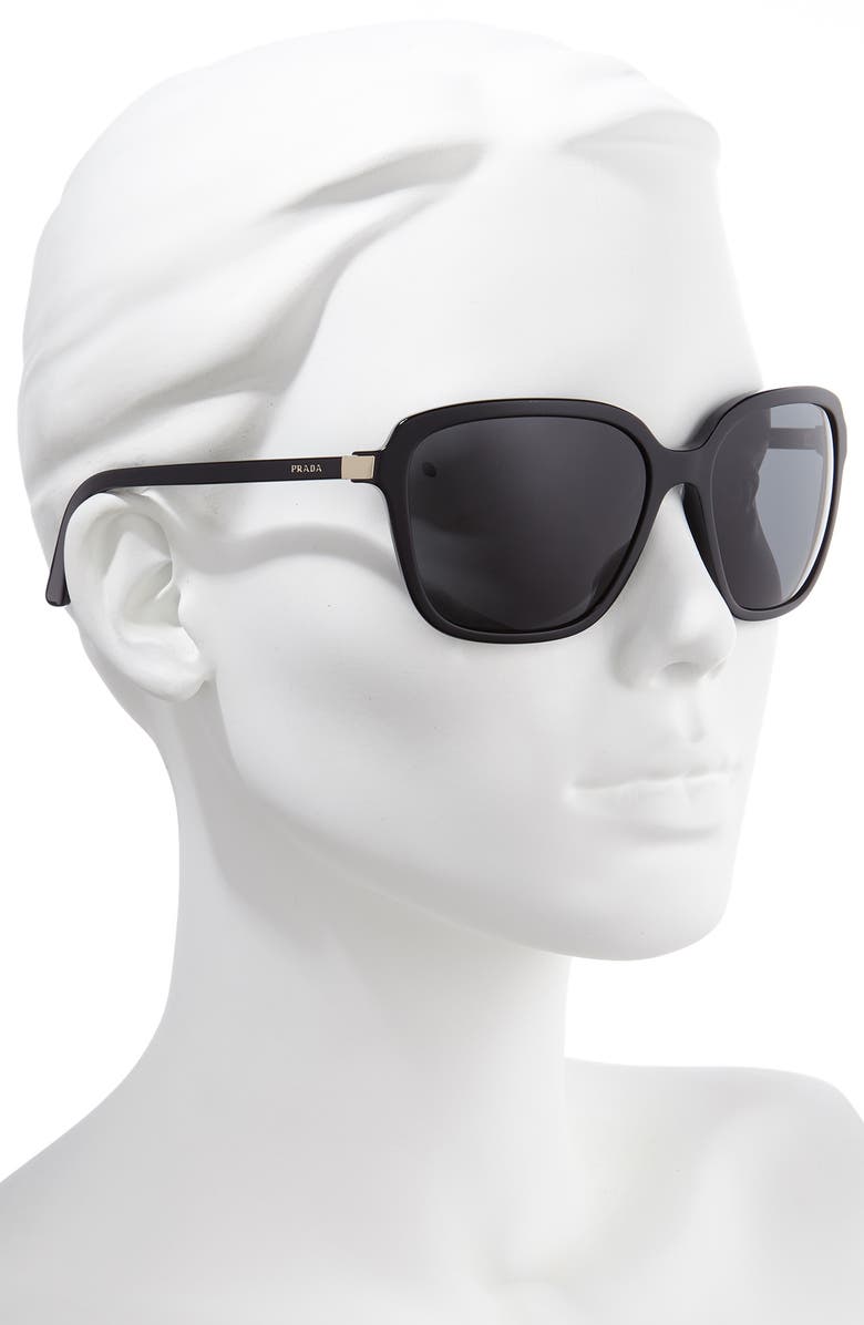 Prada Pillow 58mm Square Sunglasses, Alternate, color,