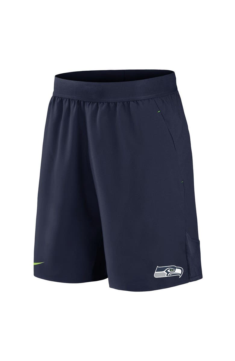 Nike Men's Nike College Navy Seattle Seahawks Stretch Woven Shorts, Alternate, color,