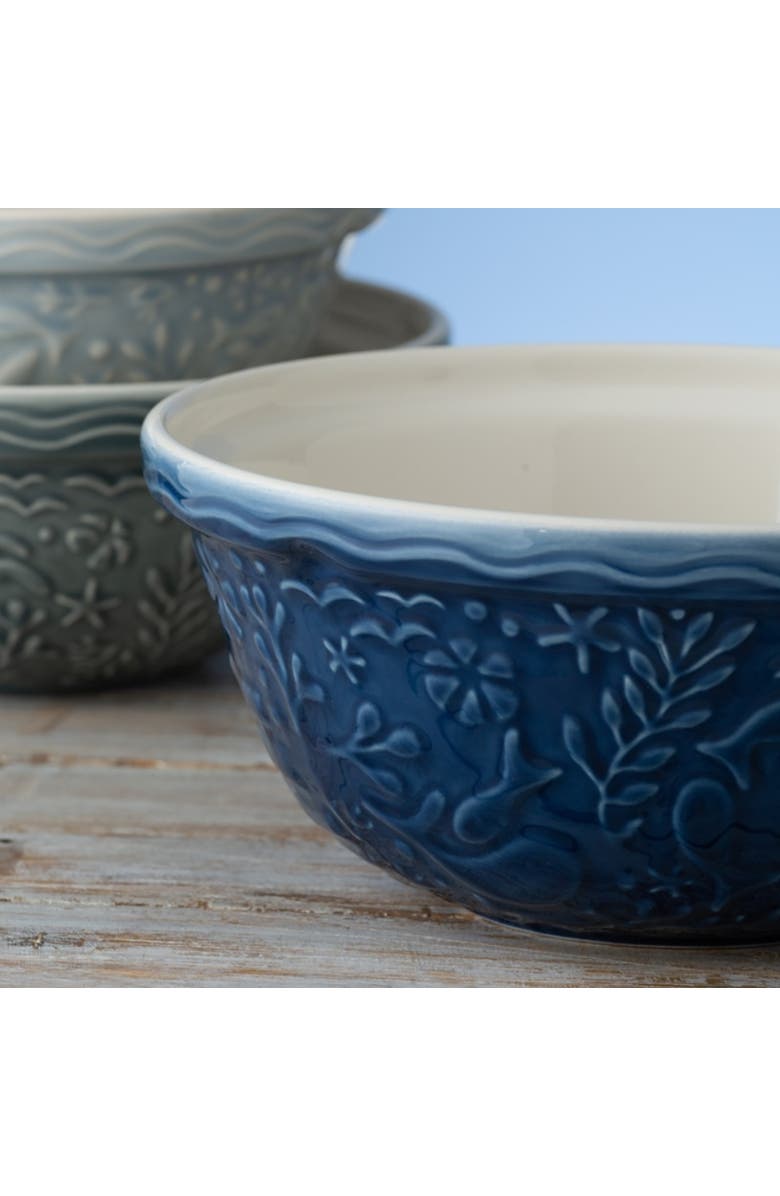 MASON CASH Nautical Collection Boat Size 12 Mixing Bowl, 4.25 Quart, Alternate, color, Blue