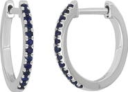 Bony Levy El Mar Sapphire Huggie Hoop Earrings