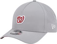 New Era Men's New Era Gray Washington Nationals Micro Logo 9FORTY M-Crown A-Frame Adjustable Hat