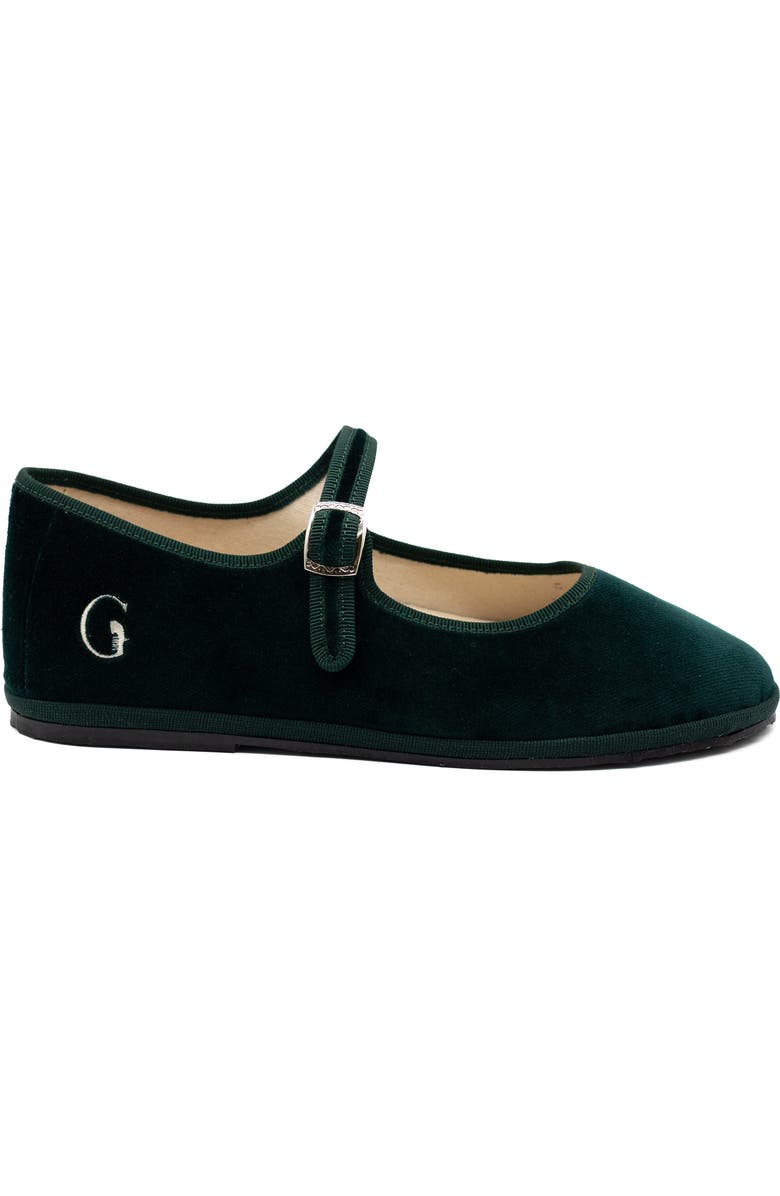 Gondolina Shoes Mary Jane Ballet Flats, Main, color, Vignole Dark Green