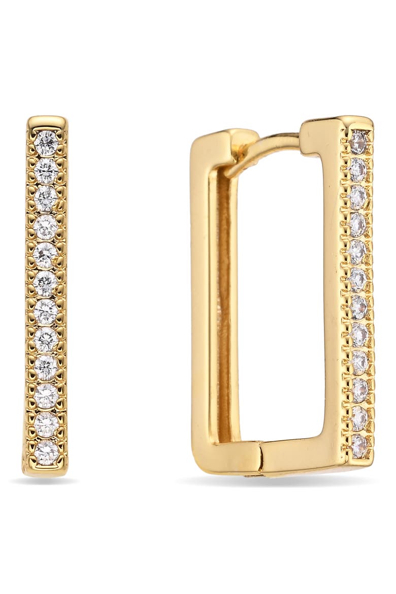 Elowyn Set of 3 Cubic Zirconia Hoop Earrings, Alternate, color, GOLD