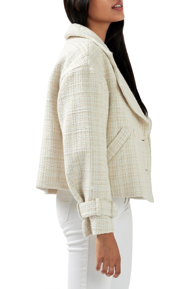 Belle & Bloom Power Over Me Tweed Jacket, Alternate, color, Beige Marle