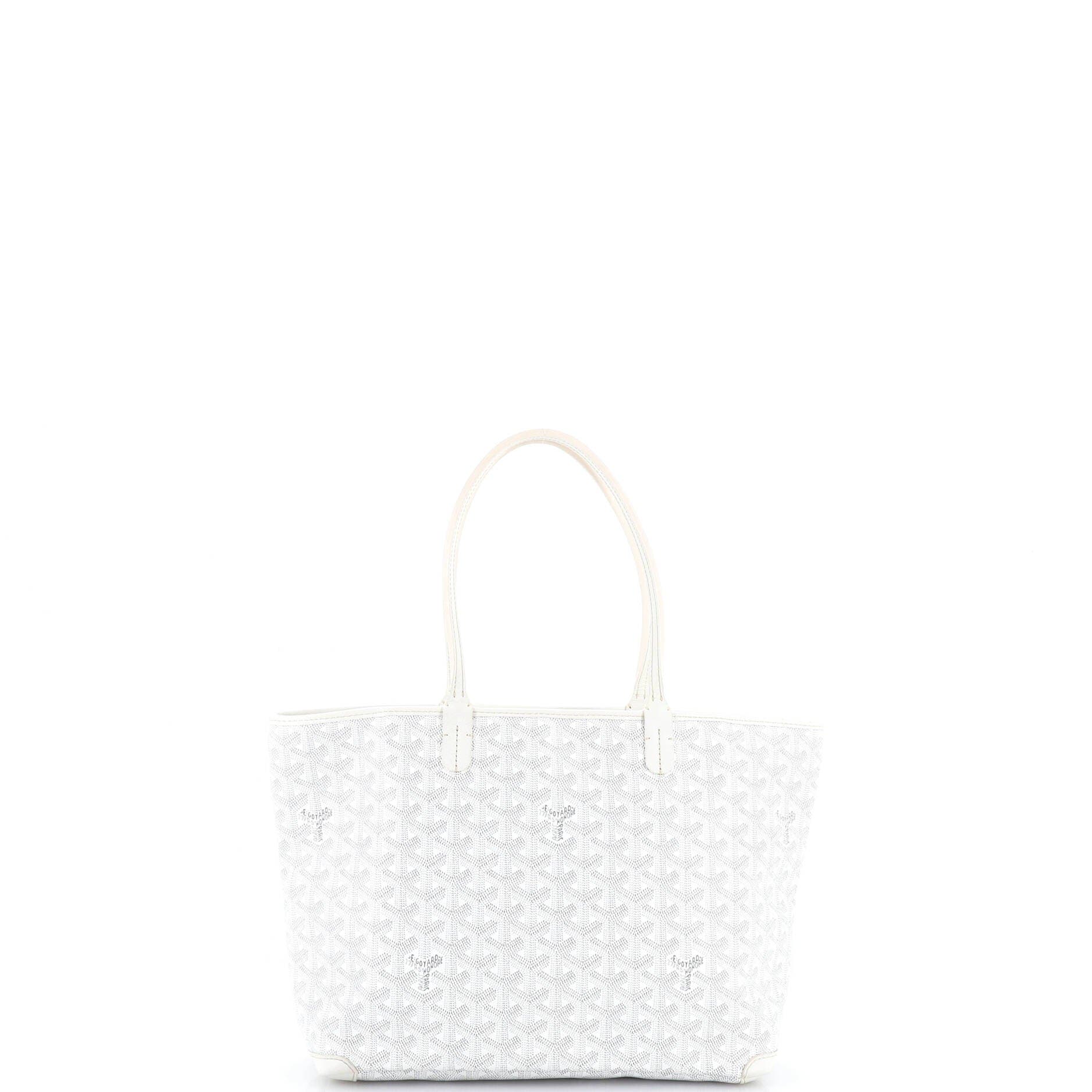 Pre-Owned Goyard Artois Tote Coated Canvas PM, Alternate, color, White