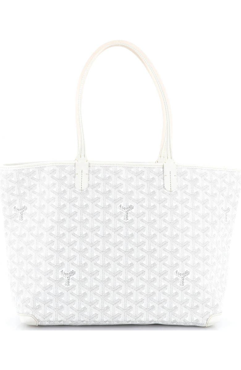 Pre-Owned Goyard Artois Tote Coated Canvas PM, Alternate, color, White