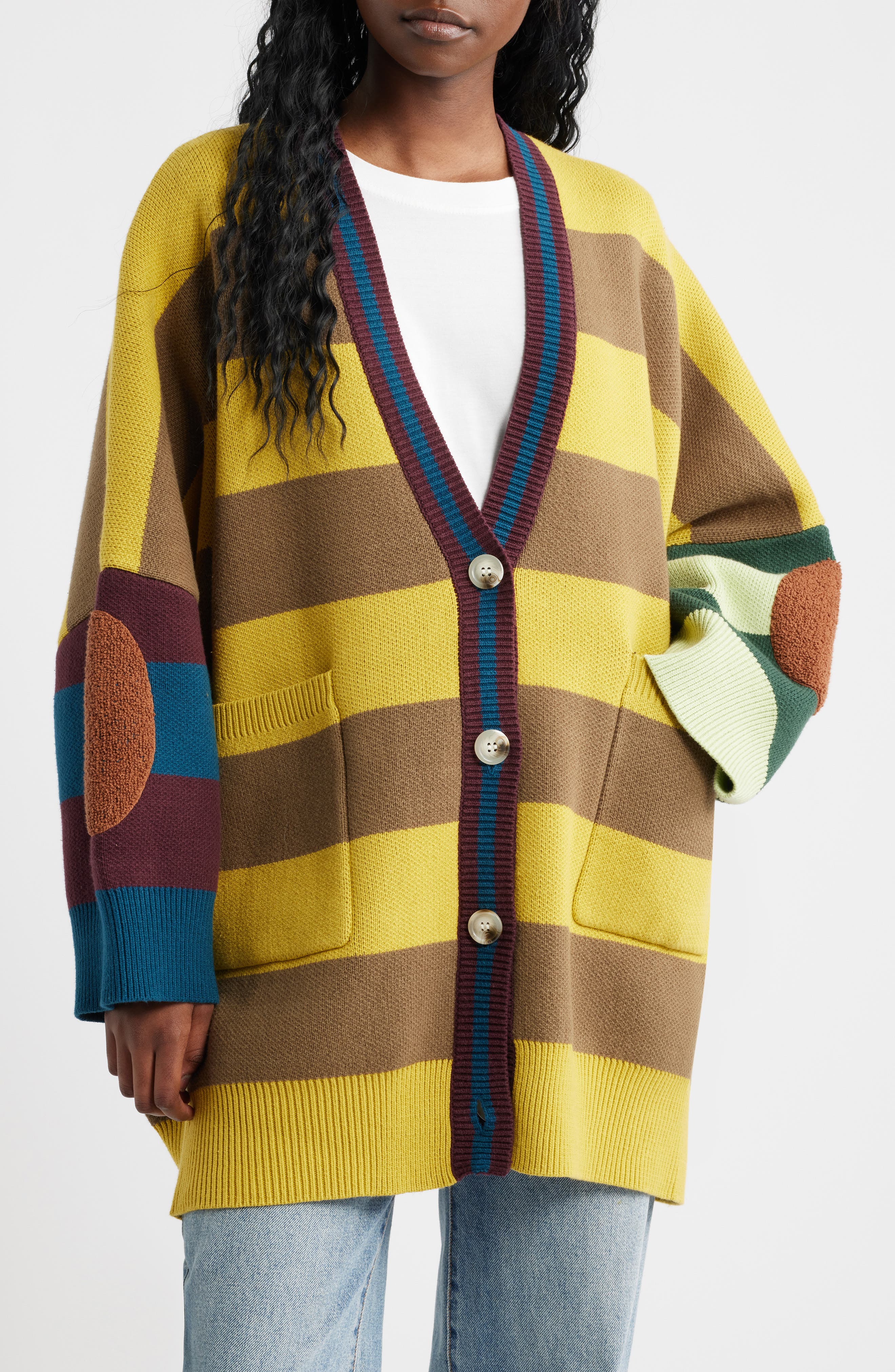 selected YELLOW AND TAN STRIP