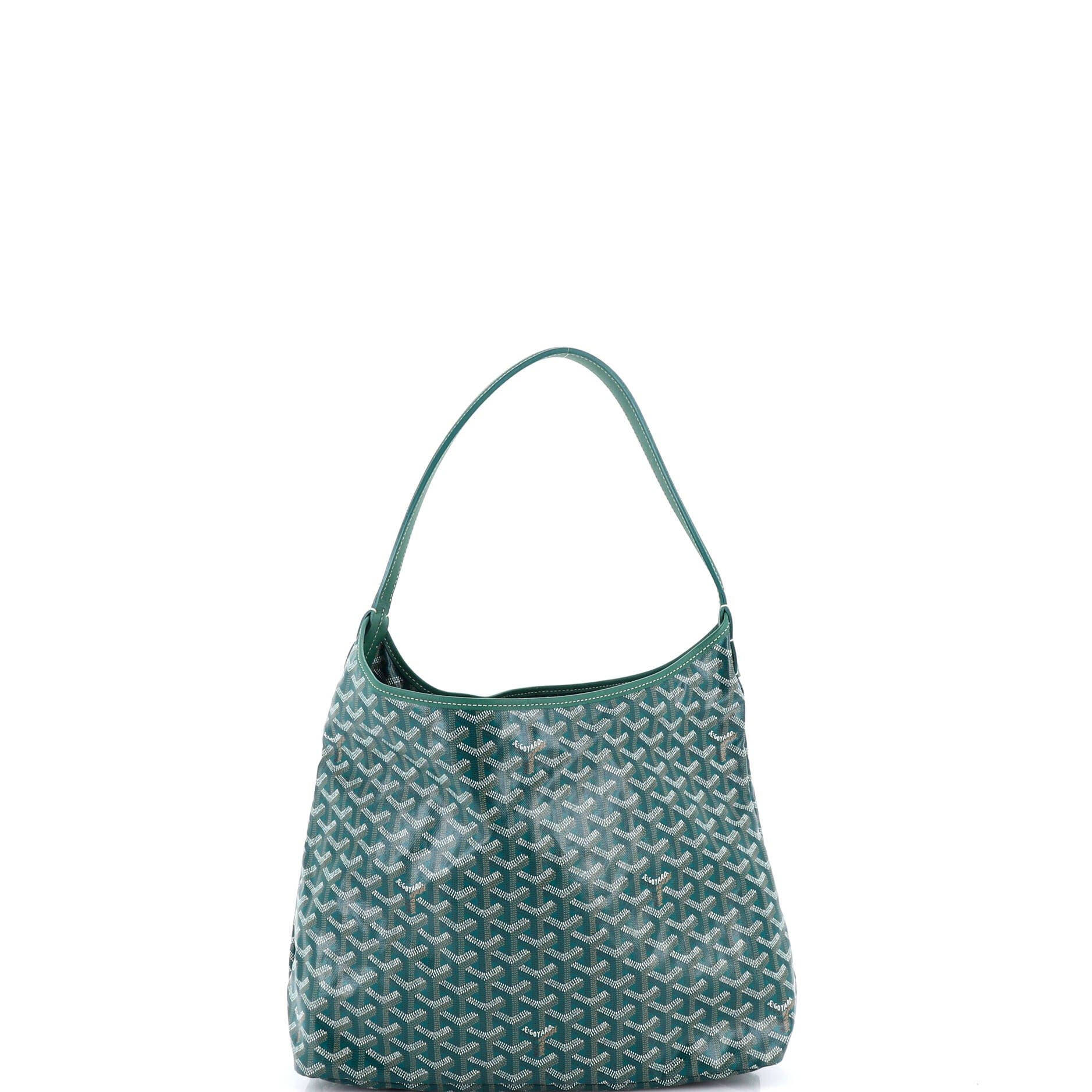 Pre-Owned Goyard Boheme Hobo Coated Canvas, Alternate, color, Green