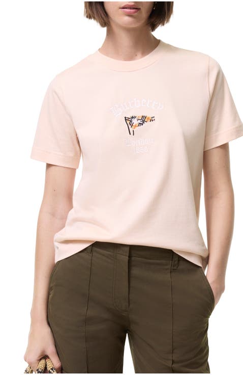 Check Flag Cotton T-shirt