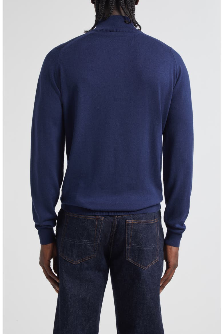Men's Tapton Half Zip Merino Wool Sweater, Alternate, color, HEMINGWAY BLUE