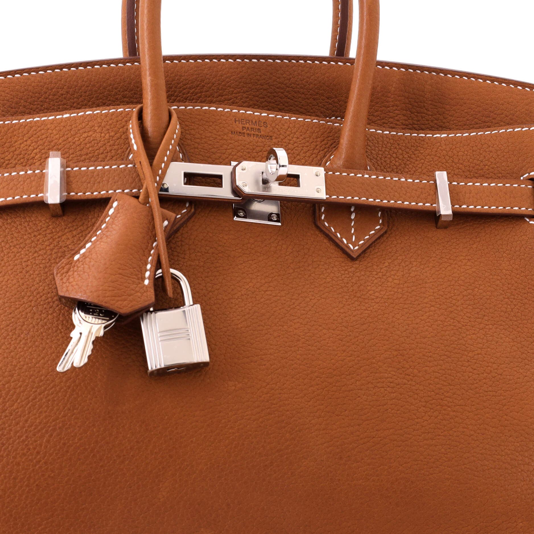 Birkin Handbag Brown Barenia Faubourg with Palladium Hardware 25, Alternate, color, Brown