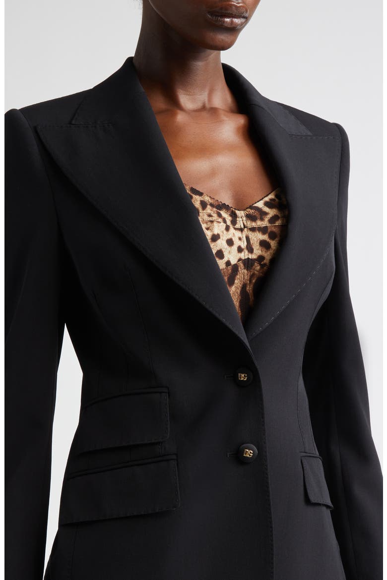 Turlington Stretch Gabardine Blazer, Alternate, color, NERO