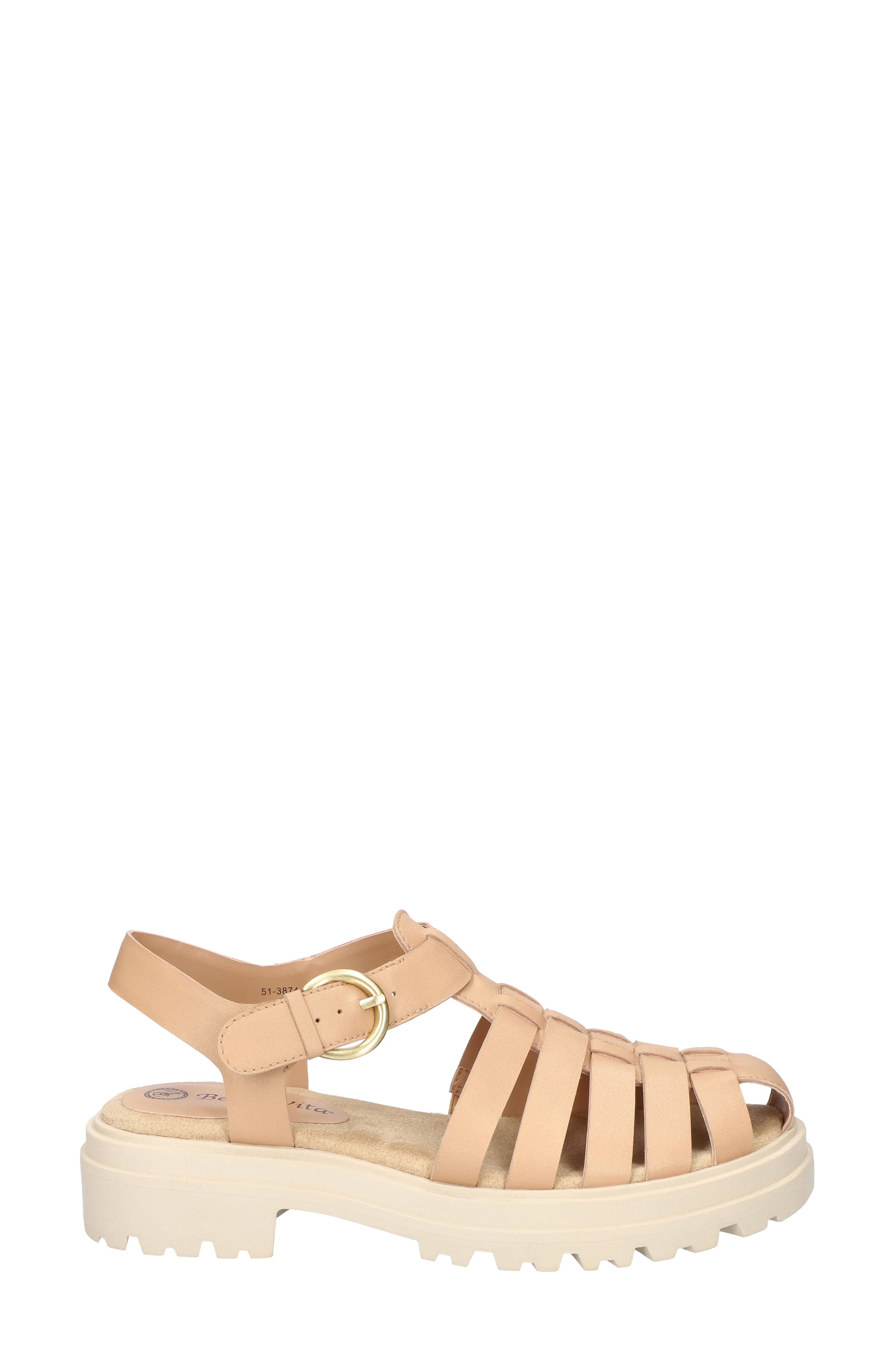 Sinclaire Fisherman Sandal, Alternate, color, NATURAL LEATHER