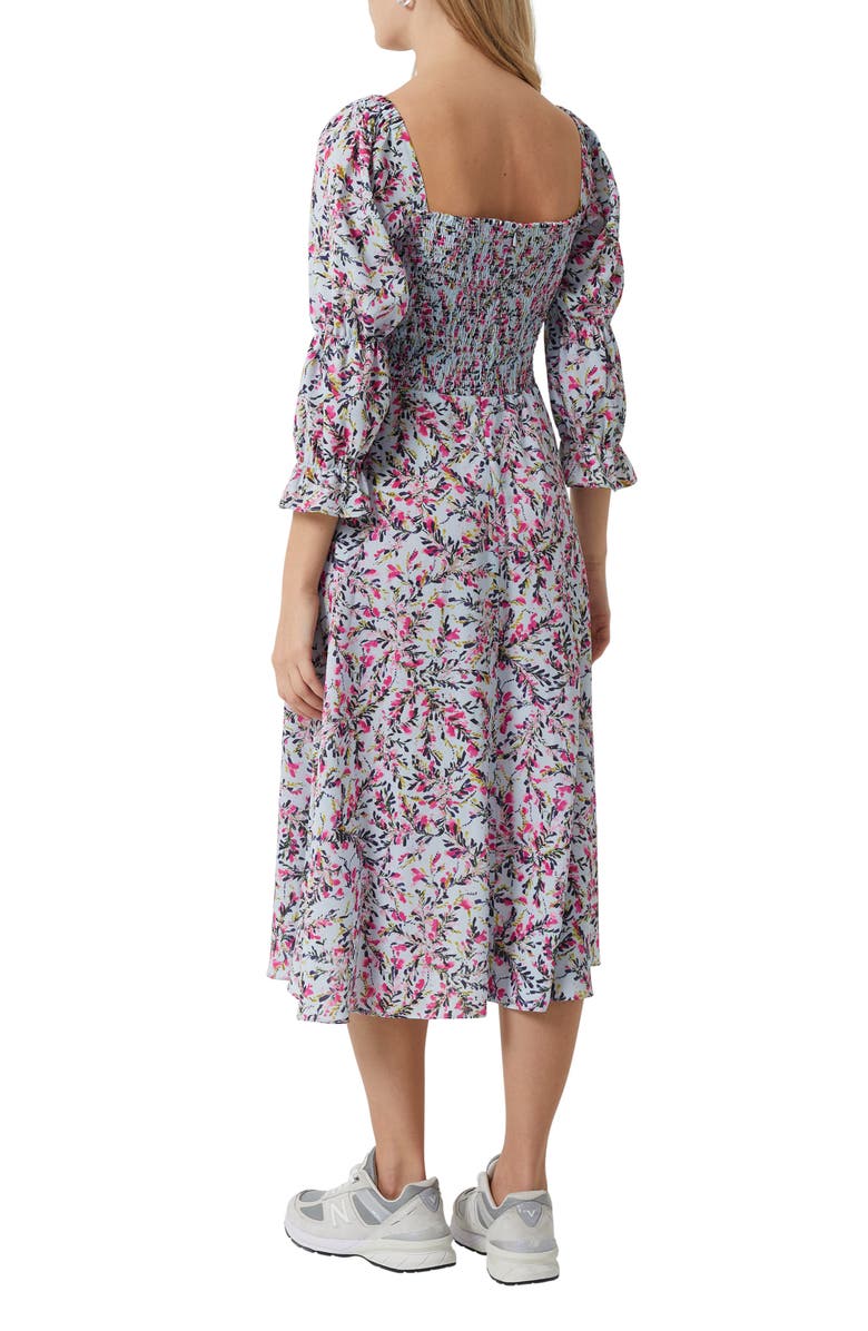 French Connection French Connecton Flores Verona Empire Waist Crepe Dress, Alternate, color, Light Dream Blue