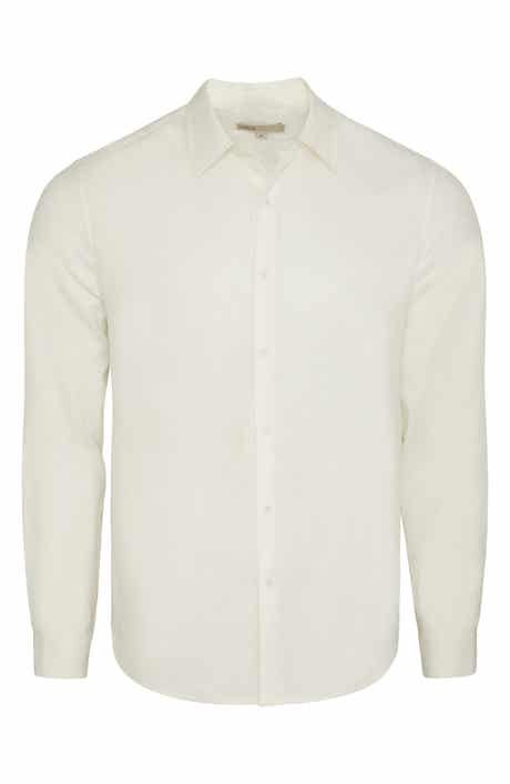 Onia Long Sleeve Linen Blend Button-Up Shirt