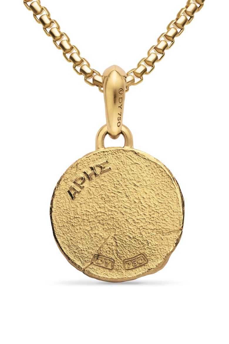 Ares Amulet Enhancer in Sterling Silver or 14K Gold, 24mm, Alternate, color, GOLD