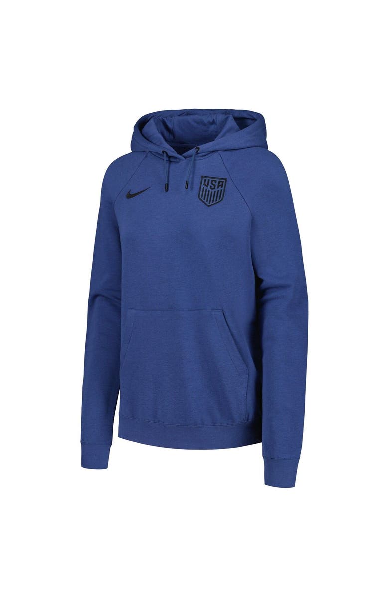 Nike Women's Nike Blue USMNT Essential Raglan Pullover Hoodie, Alternate, color, Blue