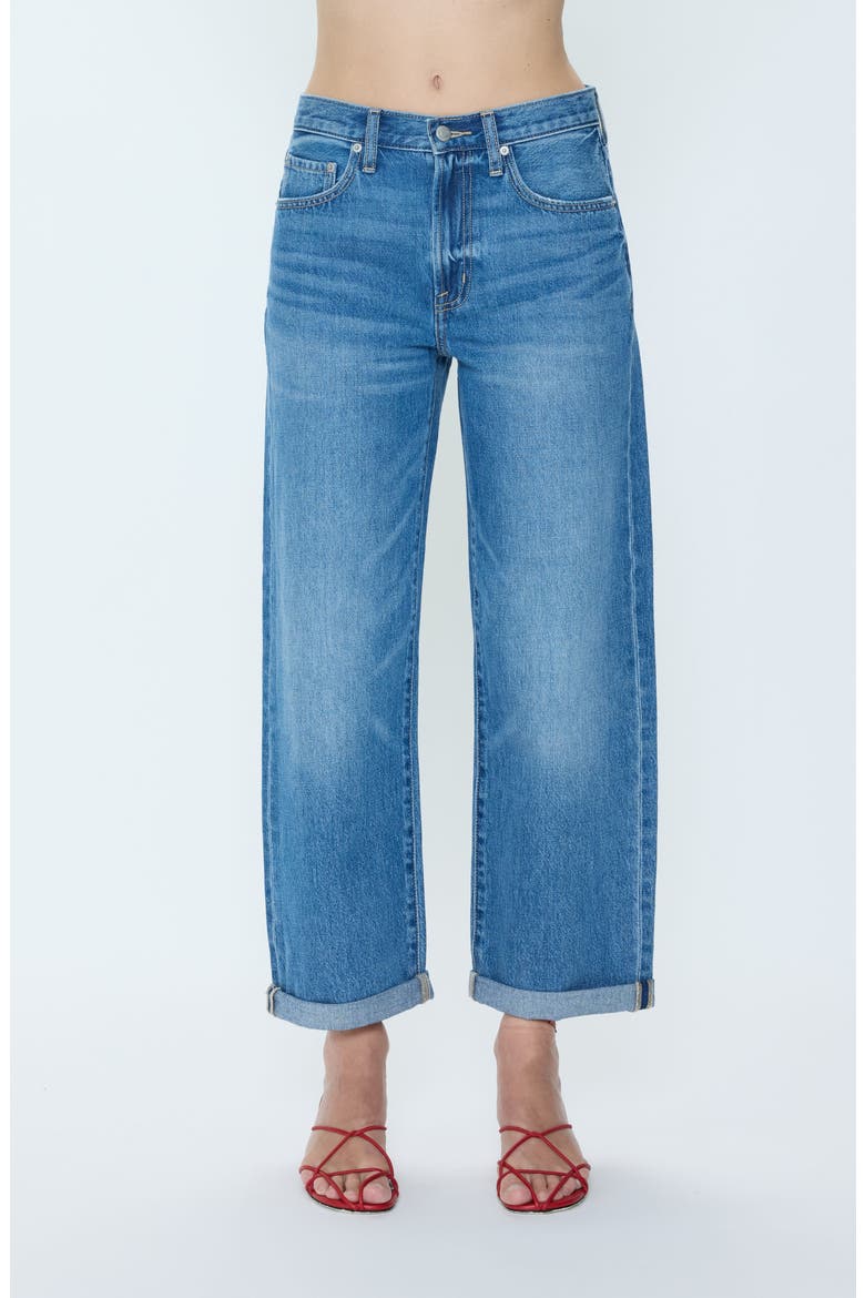 Donny Cuffed High Waist Wide Leg Jeans, Main, color, HEARTFELT