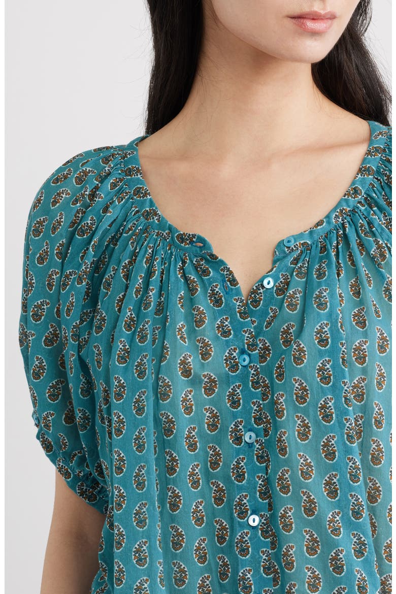 June Paisley Cotton Top, Alternate, color, ALBA PAISLEY