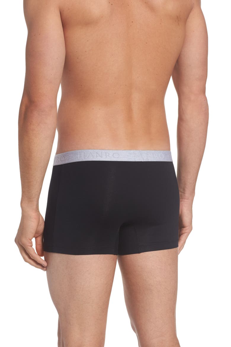Cotton Essentials 2-Pack Cotton Boxer Briefs, Alternate, color, BLACK