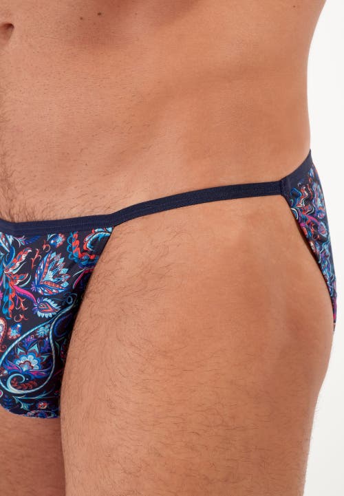 Hom Usa Funky Styles Tanga Briefs In Blue