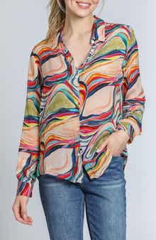 Print Button-Up Shirt