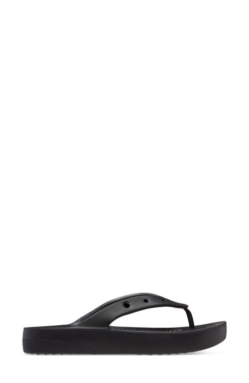 Crocs Classic Platform Flip Flop In Black