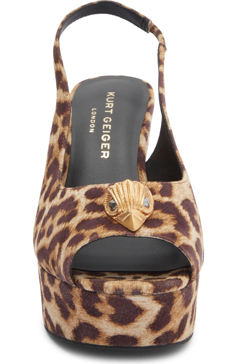 Kurt Geiger London Belgravia Platform Wedge Slingback Pump, Alternate, color, Open Brown