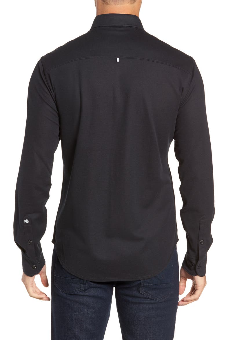 Regular Fit Knit Shirt, Alternate, color, BLACK