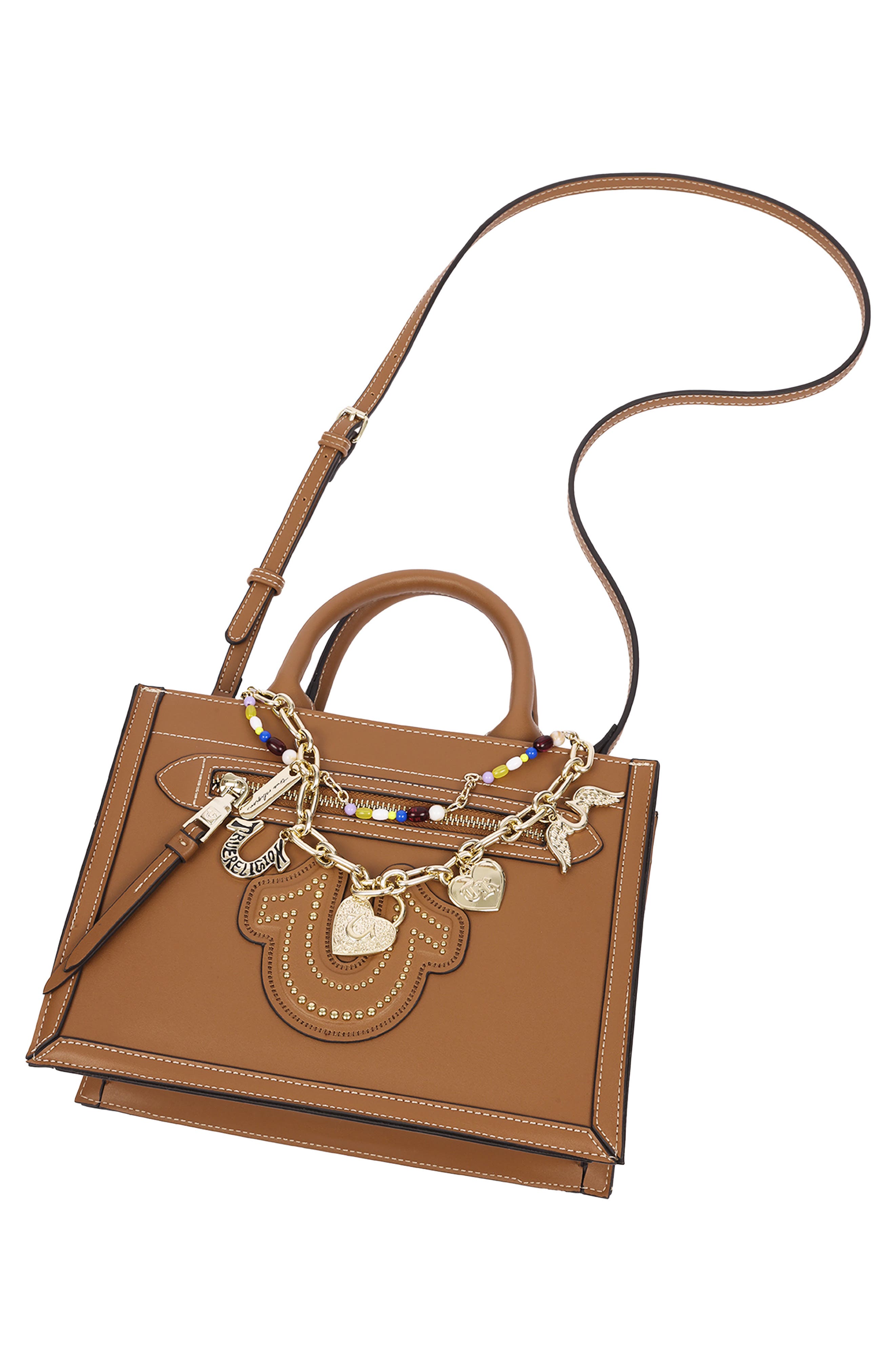Vintage Chain Modern Tote Bag, Alternate, color, COGNAC