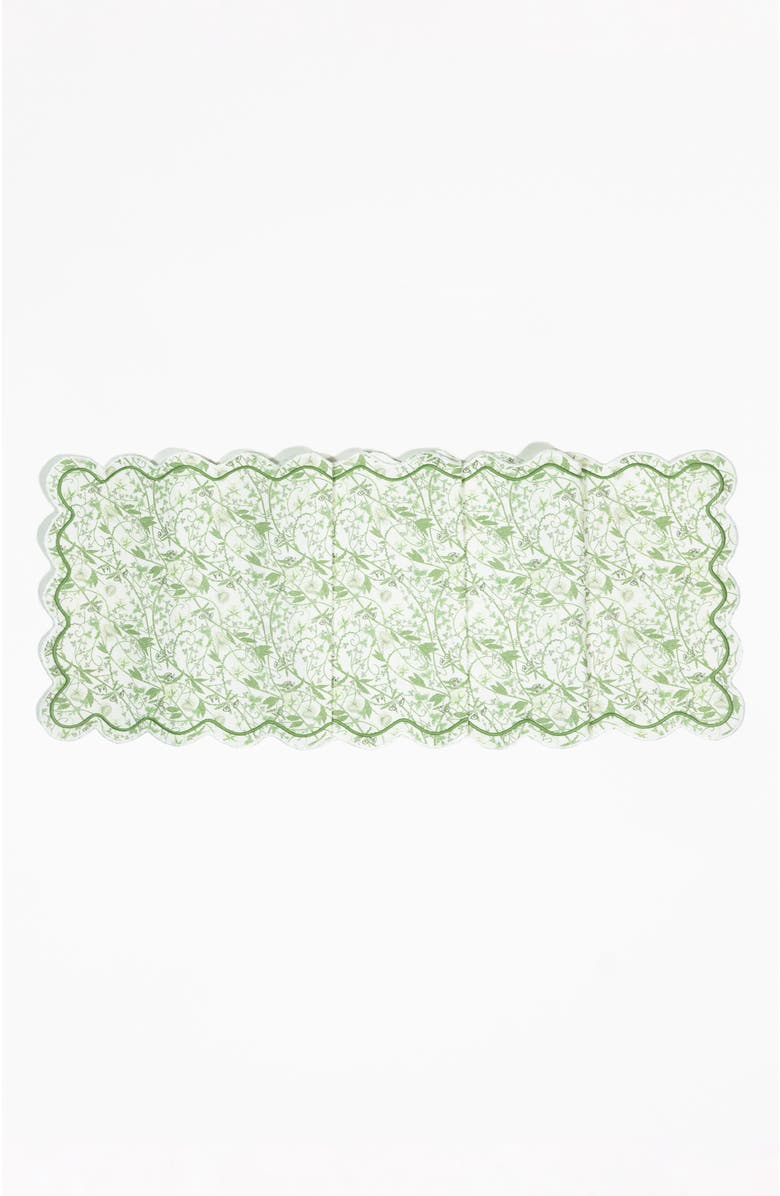 Bond & Grace Inner Garden Society Table Linens Set, Alternate, color, Green