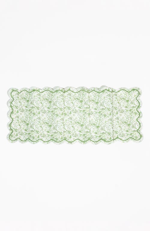 Bond & Grace Inner Garden Society Table Runner In Green