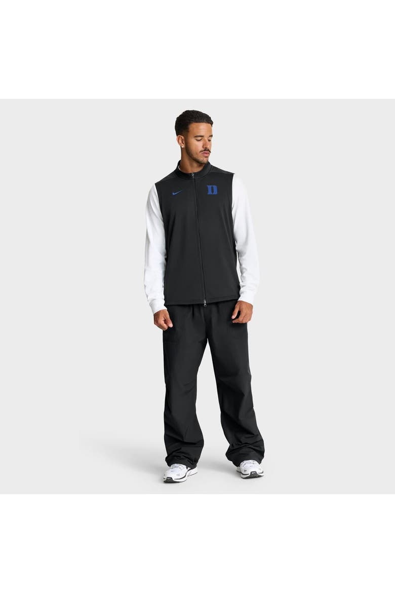 Men's Nike Black Duke Blue Devils Primetime Victory Performance Full-Zip Vest, Alternate, color, Black