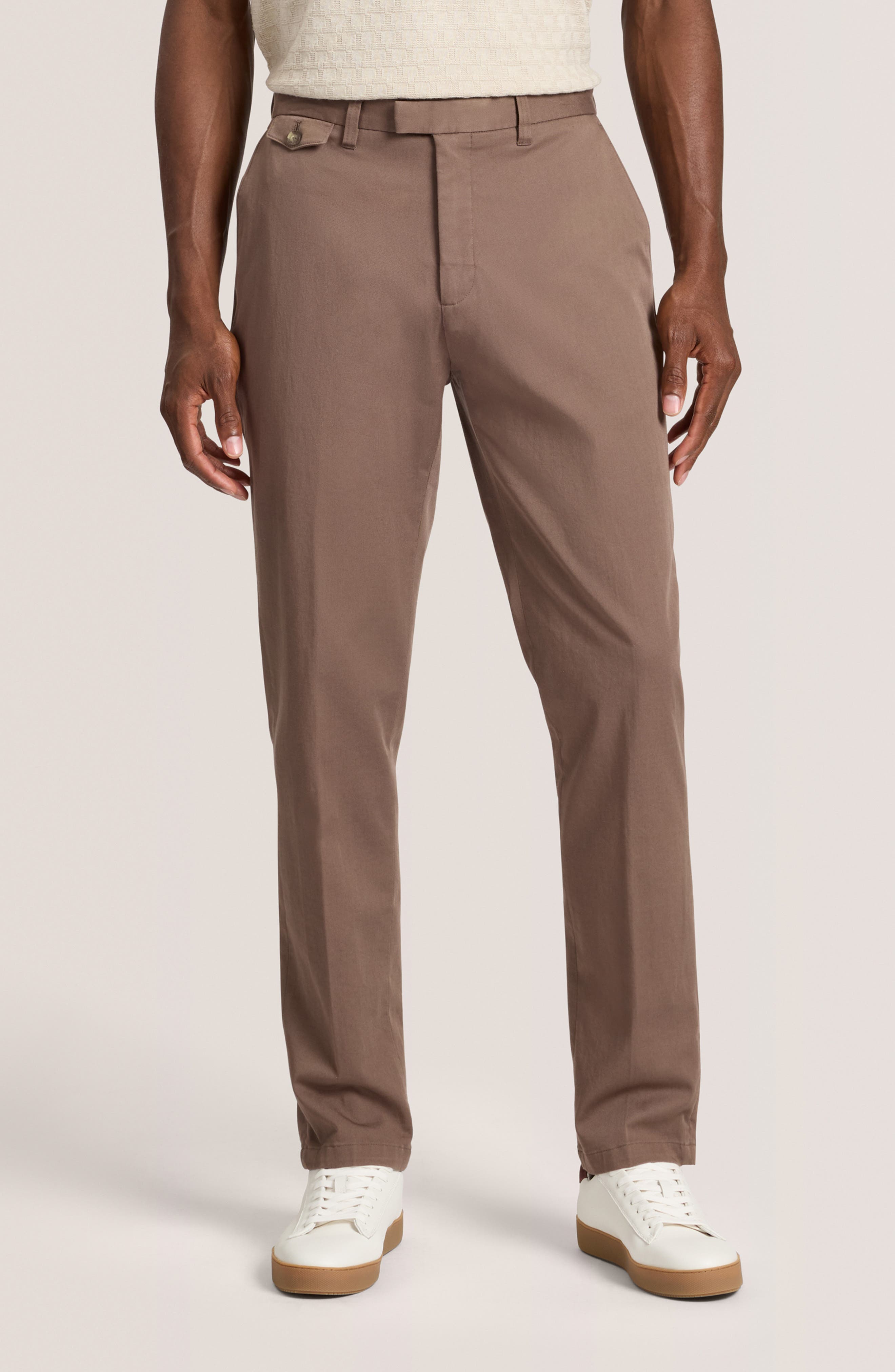Ted Baker Heavy Stretch Cotton Twill Chino Pants