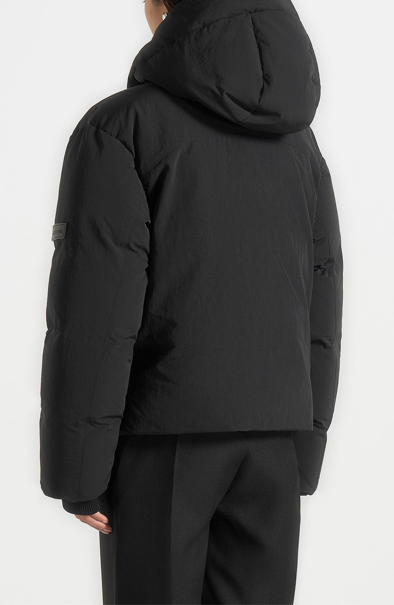 Manière De Voir Casey Unisex Minimal Raglan Puffer Jacket, Alternate, color, Black