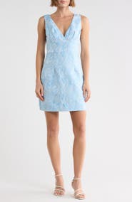 Lulus Camilla Floral Brocade Minidress