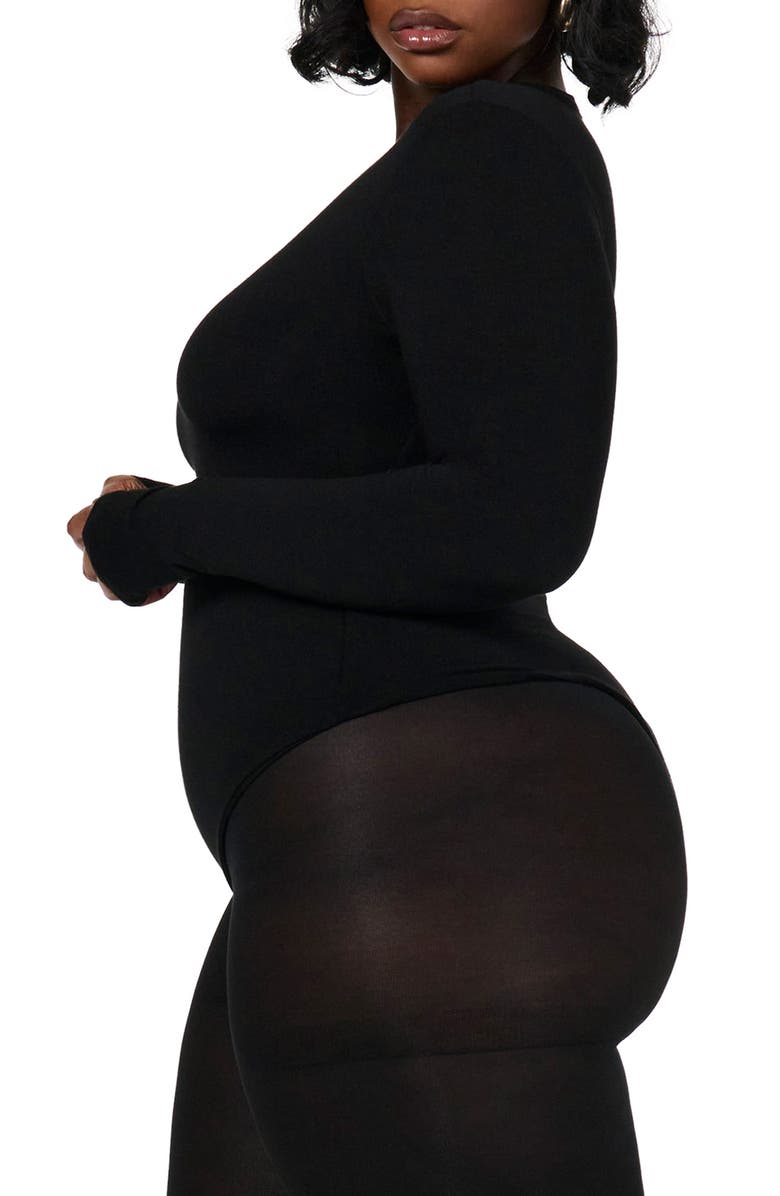 Naked Wardrobe The NW Sculpt Long Sleeve Bodysuit, Alternate, color, 