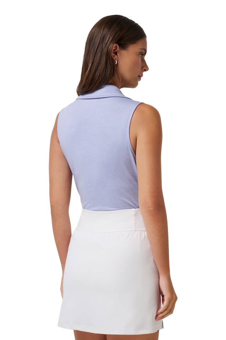 Skyloft Light Sleeveless Polo, Alternate, color, HEATHER SOFT BLUE