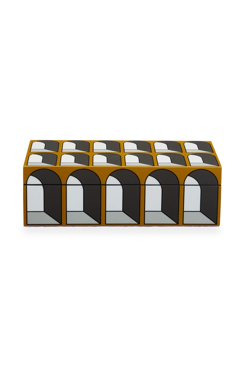 Arcade Lacquer Box, Main, color, Ochre