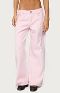 EDIKTED Roman Slouchy Low Rise Wide Leg Jeans