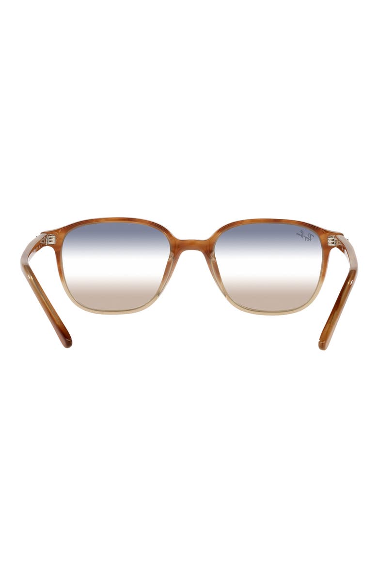 55mm Square Sunglasses, Alternate, color, LITE BRN HAVA