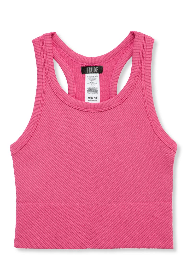 Kids' Chevron Rib Knit Tank Top, Main, color, PINK