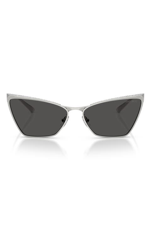 58mm Cat Eye Sunglasses