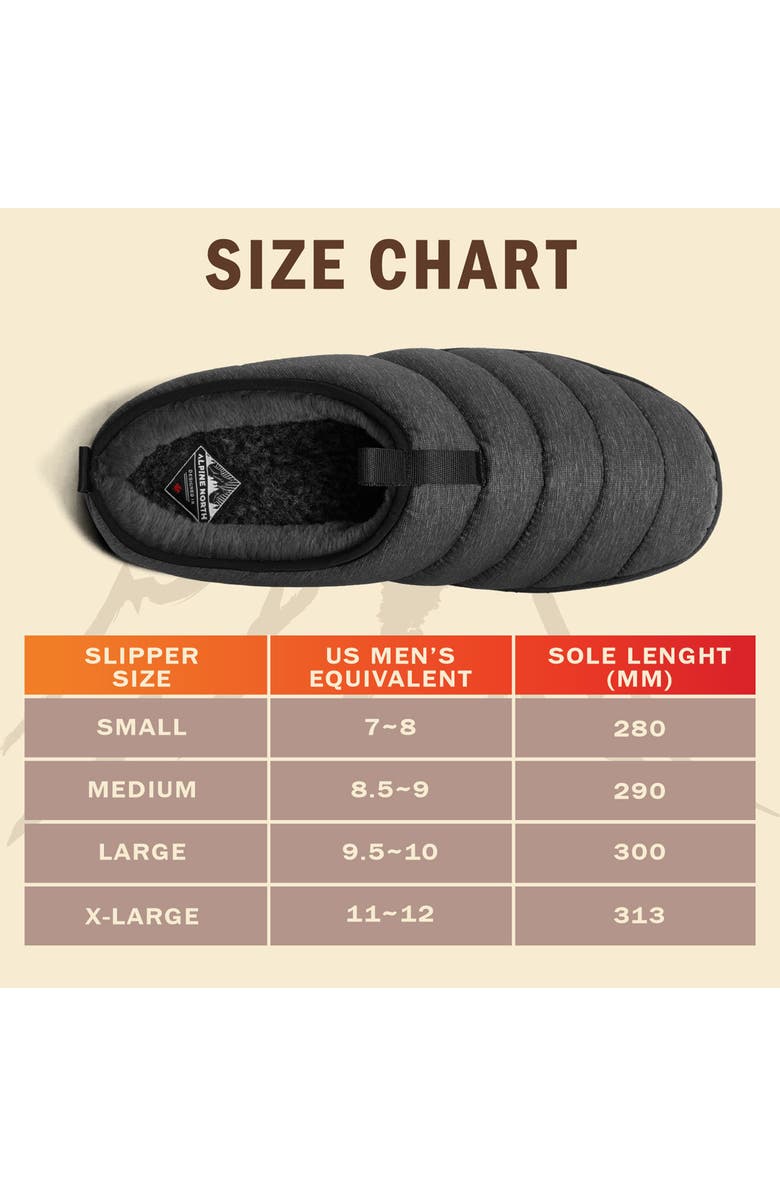 Alpine North Seaton - Insulated Puffer Slippers, Alternate, color, Grey