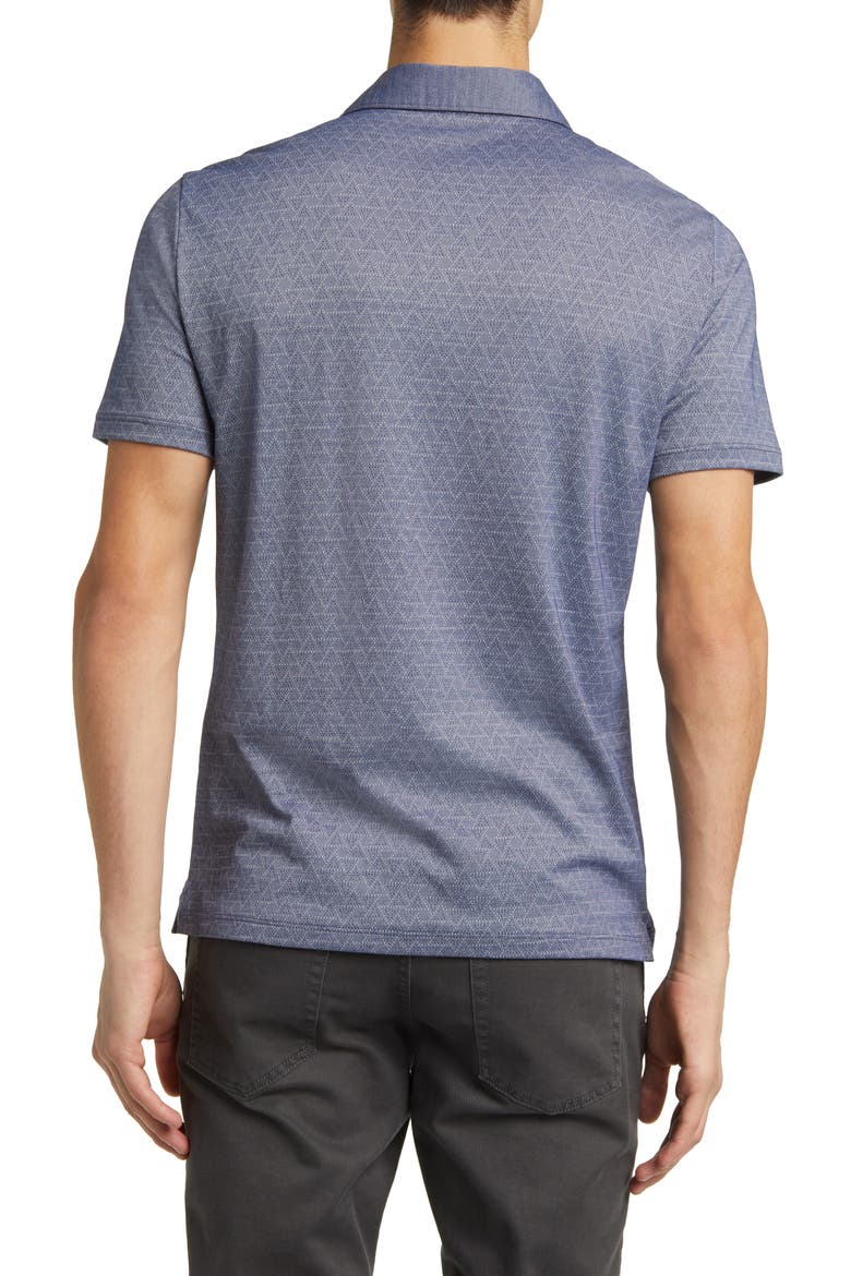 Cormack Geo Pattern Polo, Alternate, color, NAVY