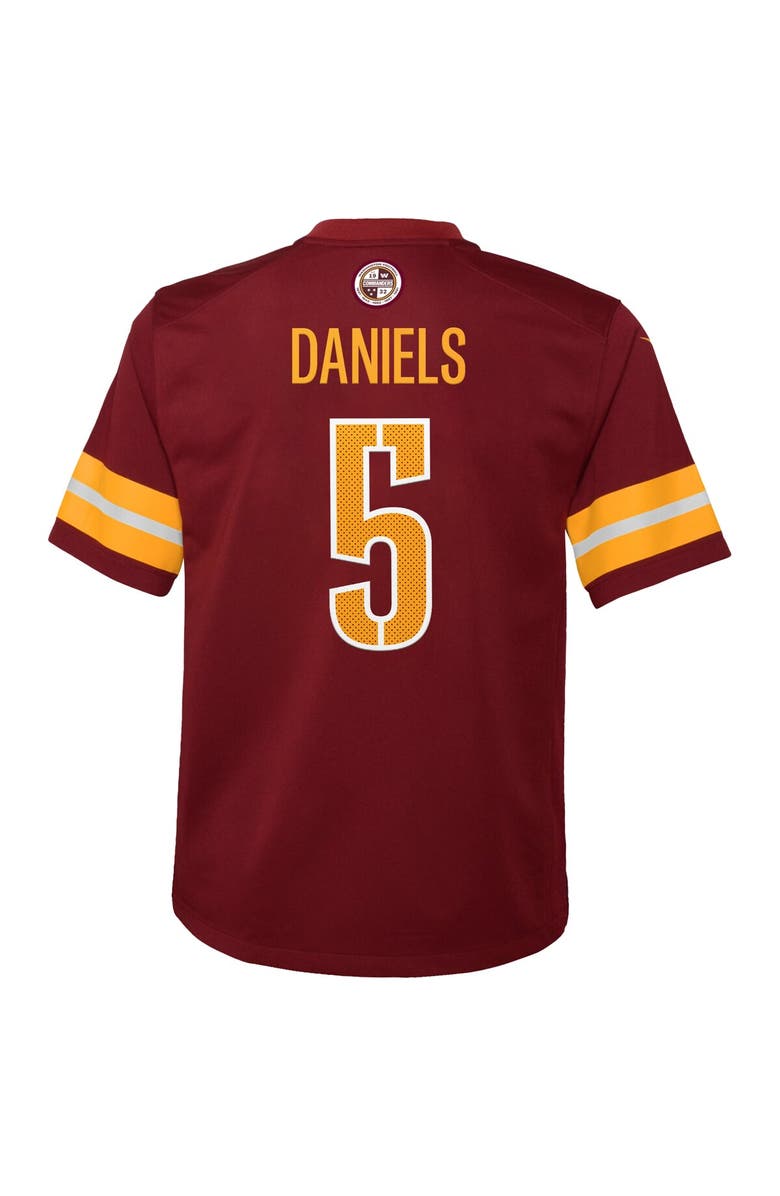 Nike Youth Nike Jayden Daniels Burgundy Washington Commanders Player Game Jersey, Alternate, color, Burgundy