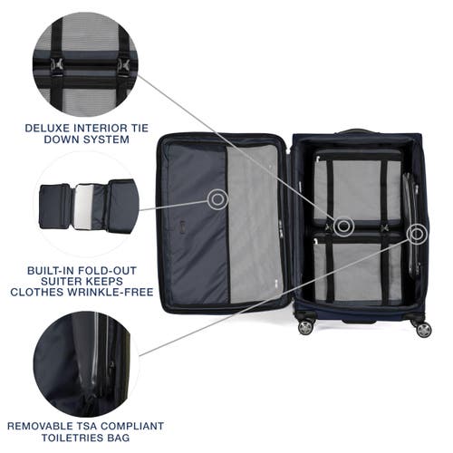 Travelpro Platinum Elite Softside Expandable Large 29-inch Checked Luggage In Dark Blue
