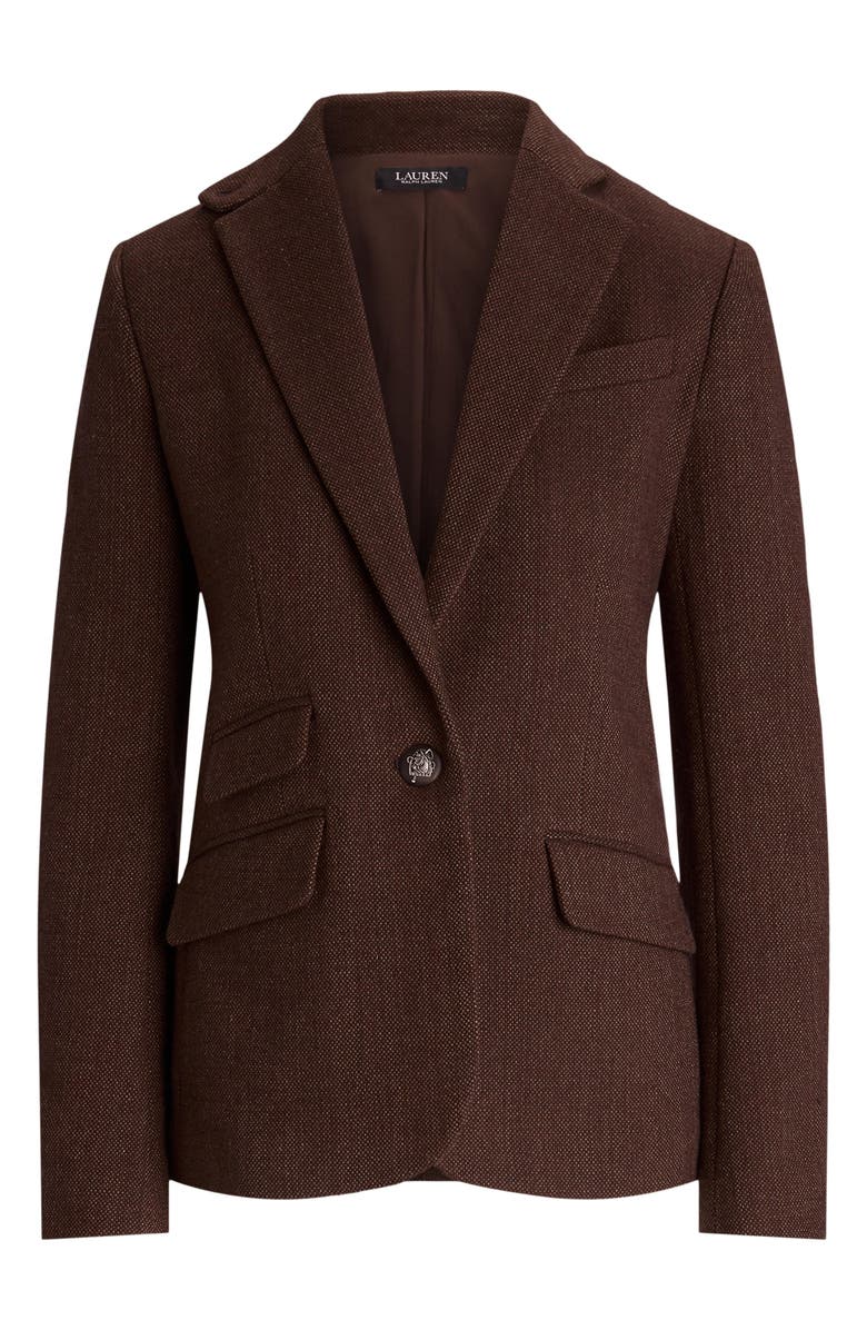 Lauren Ralph Lauren Cotton Blend Oxford Blazer, Alternate, color, 