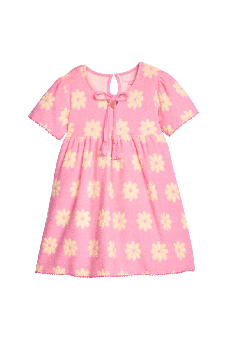 Kids' Riviera Dress, Main, color, Pink Floral Terry
