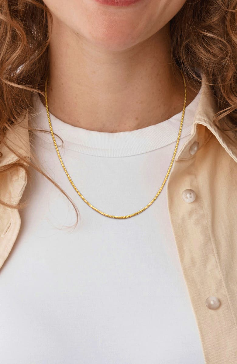 DELMAR Round Box Link Chain Necklace, 1.60mm, Alternate, color,